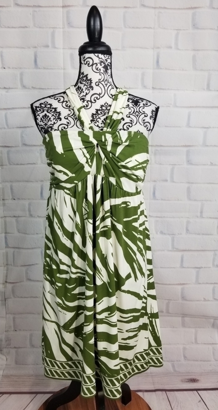 Apt 9 womens sz large halter stretch knit dress
